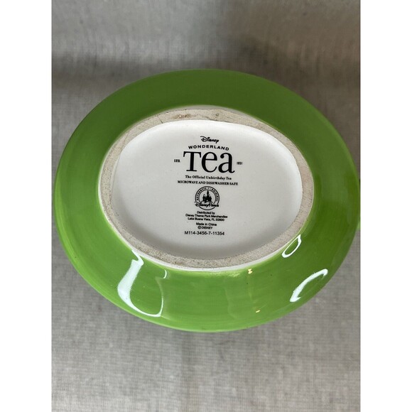 GREEN Disney Mad Hatter Mug Alice Wonderland Mad as a Hatter Tea Coffee Mug Cup - Picture 8 of 10